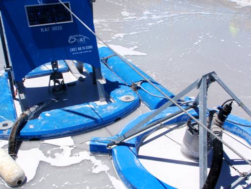 Jetting Dredge on an Ash Pond